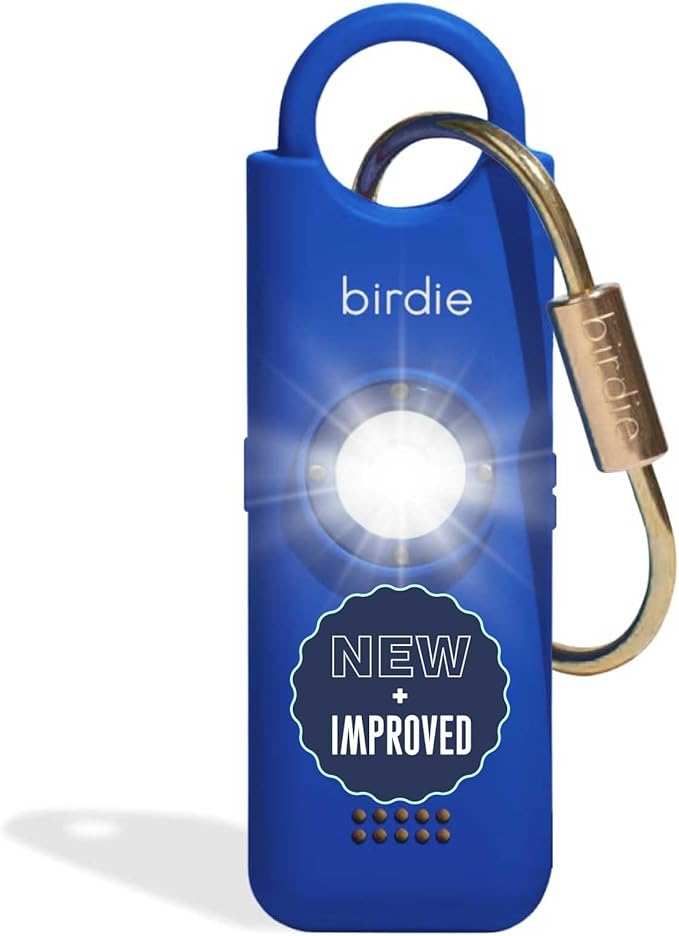 She’s Birdie 3.0 New Version – The Original Personal Safety Alarm for Women by Women–Loud Siren, Flash Light and Rechargeable Battery in a Variety of Colors (Indigo Blue) by ShesBirdie
