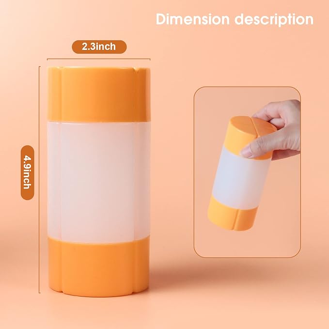 Olatay Travel Bottle, TSA approved 4-in-1 Leak-Proof Bottle, 4 * 60ml/2oz, with 2 Pre-printed Labels for Travel Gym Camping, Carry-On Travel Size Toiletries Shampoo Lotion Bottle for Women Men（Orange） - Image 4