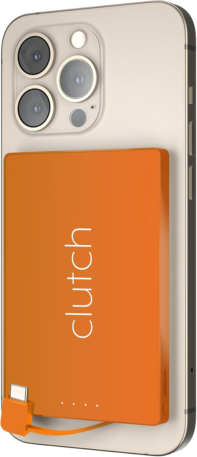 Clutch - Pro USB-C Portable Charger - Compatible with iPhone 15, 16, 17 & Android Devices - Power Bank Magnetic Battery - TSA Travel Approved - USB Rechargeable - Built-in Cable - 5000 mAh - 3.7oz - Image 3