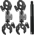 Motorcycle Bundle Kit Bike Handlebar Mount for Insta360 X5 X4 X3 Go 3S Ultra DJI Osmo 360 Nano Pocket 4 3 w 100cm Invisible Selfie Stick, Pole Clamp for Bicycle Seat Rail Tail Pipe Accessories by Unknown