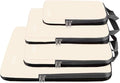 BAGAIL 4 Set/6 Set/8 Set Compression Packing Cubes Travel Accessories Expandable Packing Organizers (Cloth Pattern, 4-Beige) by BAGAIL