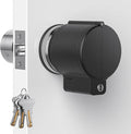 AST Adjustable Door Knob Cover with High Security Cylinder and 3 Brass Keys | Childproof Door Knob Cover with Lock, Lockout to Doorknob. Safety Cover for Faucet, Valve, Spigot. Prevent Access to Keyhole by ASTLockHardware