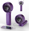 Peiyuu Portable Handheld Fan, 4000mAh, USB Rechargeable 180° Foldable Mini Desk Fan, 6 Wind Speed, LCD Digital Display, Lanyard as Neck Fan, Ultra Quiet, Pocket Size for Indoor Outdoor by Peiyuu