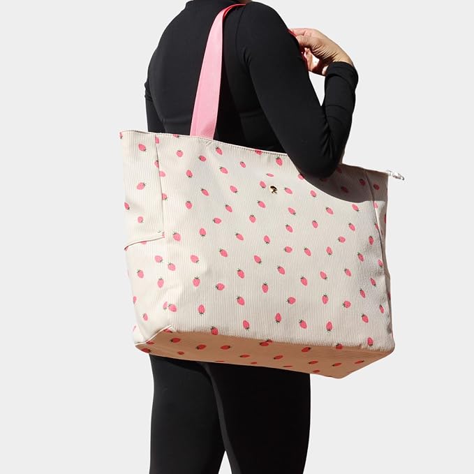 ESVAN LARGE BEACH BAG Water Resistant Lightweight 20 inch Women Oversize Tote Bag for Gym Beach Travel Pool Yoga Nurse - Image 2