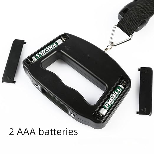 Portable Travel Luggage Electronic Scale, Digital LCD Hanging Box Weighing Scale 110 pounds/50 kilograms, Fishing, Luggage, Gifts (Hooks) - Image 8