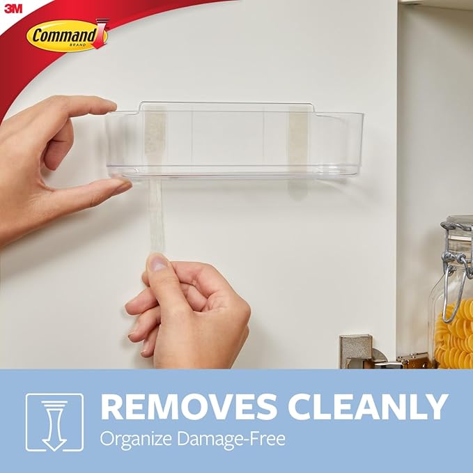 Command Clear Medium Caddy with Clear Strips, 1 Caddy, 4 Strips - Image 5
