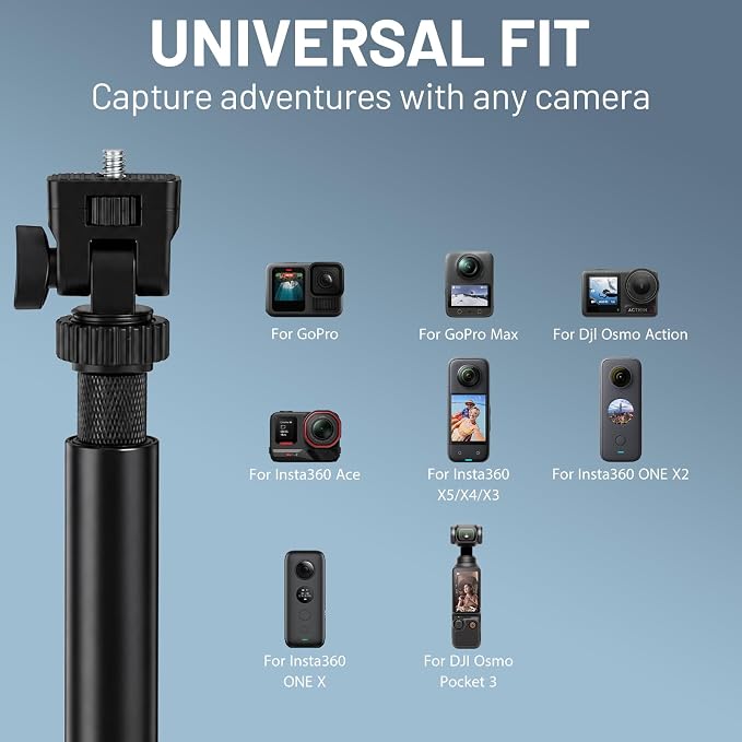 Phone Tripod,28-inch Extendable Selfie Stick,Portable Phone Tripod,Ideal for Cooking,Crafts,Live Streaming,vlogging,and Video Recording,Compatible with iPhone and Android Smartphones - Image 5