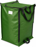 DURASACK XL 48-Gallon Zipper Top Heavy Duty Storage Tote Bags, Moss Green | Rugged Woven Polypropylene Moving Bag, Reusable Self-Standing Design, Holds up to 500 Pounds by DURASACK