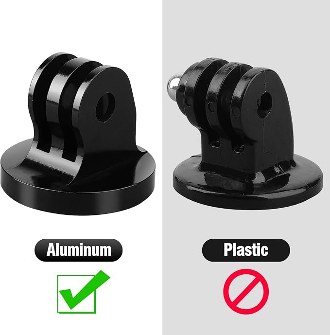 ChromLives 1/4 Tripod Adapter Compatible with Gopro, Aluminum Camera 1/4-20 Tripod Mount Adapter Compatible with Gopro Hero 11,10, 9, 8, 7, 6, 5, 4, 3+, 3, 2, 1, DJI OSMO Action and More (1 Pack) - Image 3