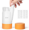 Olatay Travel Bottle, TSA approved 4-in-1 Leak-Proof Bottle, 4 * 60ml/2oz, with 2 Pre-printed Labels for Travel Gym Camping, Carry-On Travel Size Toiletries Shampoo Lotion Bottle for Women Men（Orange） by Olatay