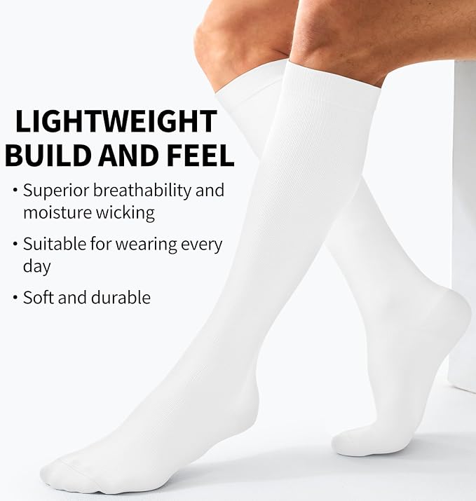 Compression Socks for Women & Men (3 pairs) - Best Support for Nurses, Running, Hiking, Recovery & Flight Socks - Image 5