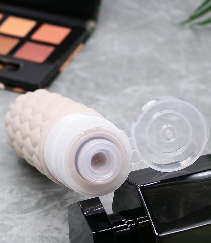 3.4oz Silicone Travel Bottles for Toiletries Refillable Liquid Accessories | for Shampoo and Conditioner, TSA Approved Leakproof Squeeze Bottles Travel-friendly with Labels/Clear Bag - Image 2
