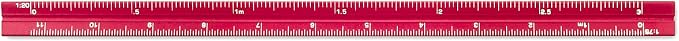 Alumicolor Aluminum Mechanical Metric Pocket Scale, 15CM, Red - Image 4