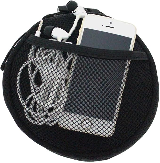 Cabeau Deluxe Travel Neck Pillow Case Premium Compact Carrying Case, Compresses Pillow in Half - Quick-Release Clasp Attaches to Carry-On Bags - Mesh Pocket Holds Travel Accessories, Black, Red, Red - Image 4