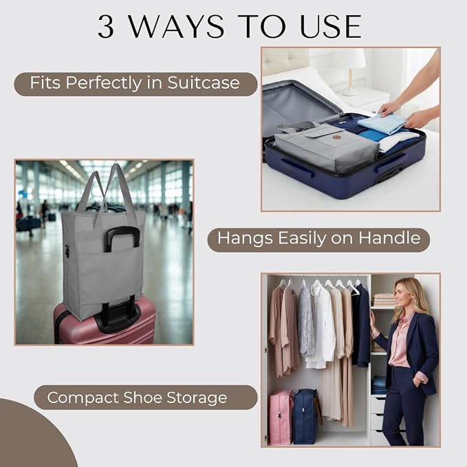 Shoe Bag for Travel, Portable Storage Organizer for Women and Men - Image 4