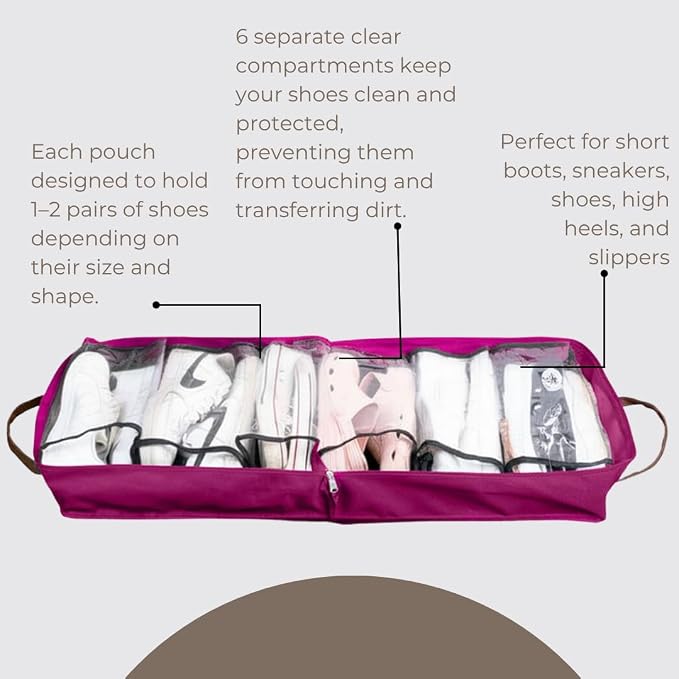 Shoe Bag for Travel, Portable Storage Organizer for Women and Men - Image 2