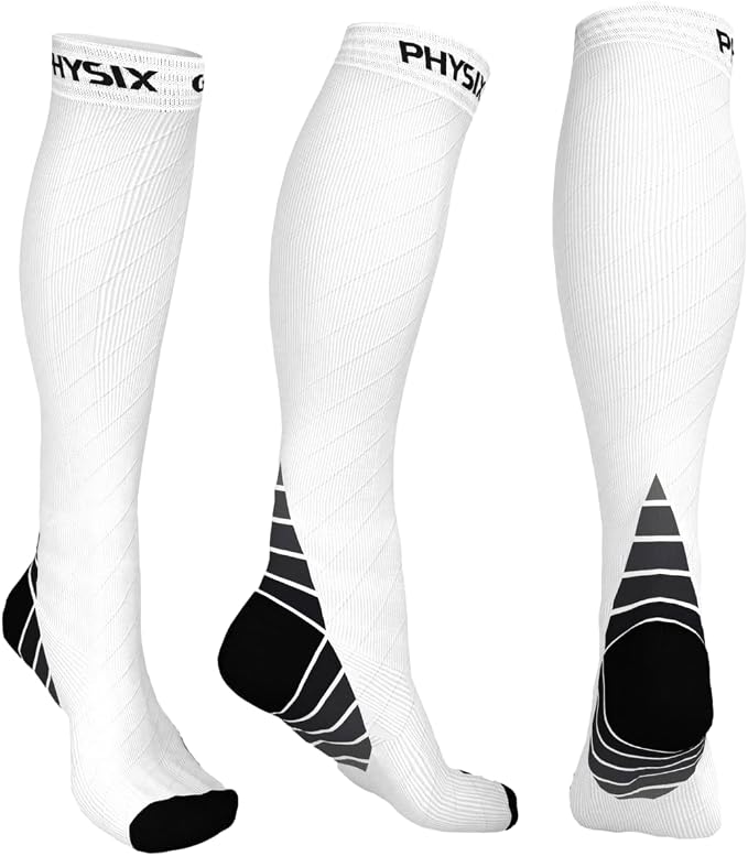 Physix Gear Compression Socks 20-30 mmHg - Men & Women - Running, Nurses, Shin Splints, Flight, Travel by PhysixGearSport