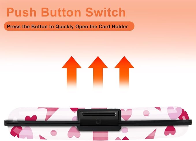 Mayski Credit Card Holder for Women RFID Blocking Wallet, Heartfelt Gift | Card Wallets for Women Small Mini Business Metal Accordion Aluminum Alloy Hard Case for Men - Image 6
