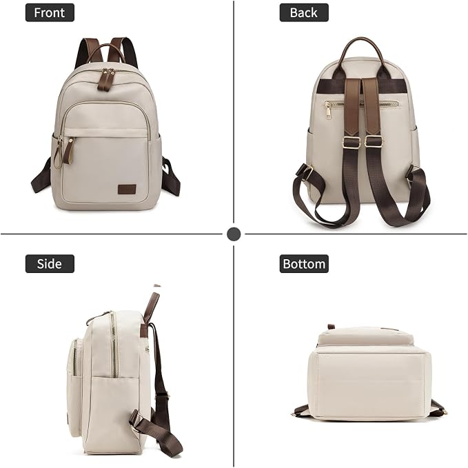 GAEKEAO Backpack Purse for Women PU Leather Anti-theft Backpack Ladies Convertible Large Travel Designer Fashion Shoulder Bag - Image 6