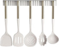 OOU Silicone Kitchen Cooking Utensils Set, 446°F Heat Resistant Kitchen Tool Set with Magnetic Wall Mounted Holder, 6 pcs Spatula Set with Stainless Steel Handle, Dishwasher Safe by OOU