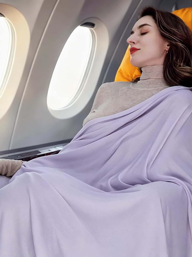 VENVSBEE Shawl Wraps for Women, Travel Scarf Soft Blanket Wrap Pashmina Travel Accessory for Airplane - Image 2