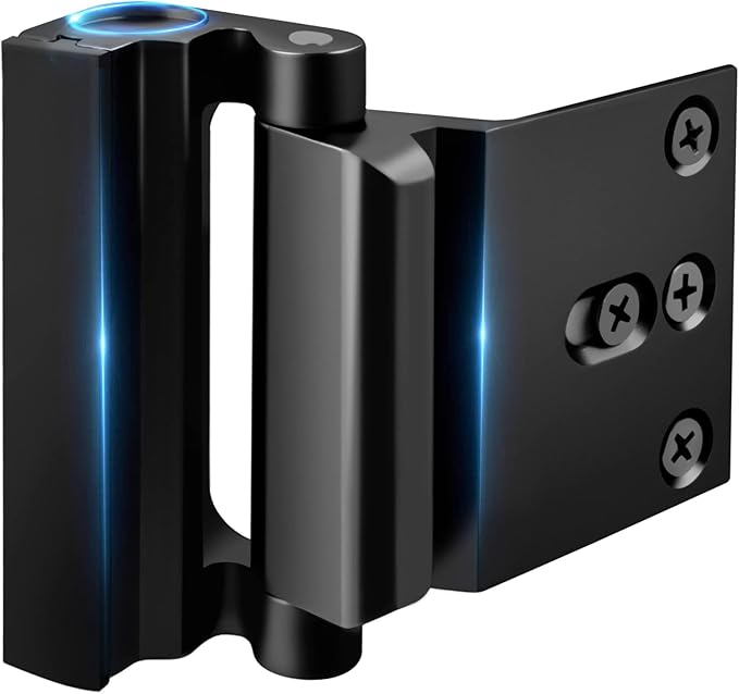Front Door Locks for Kids Safety High Home Security Door Lock Reinforcement | Withstand 800 lbs, Child Proof Door Locks Night Top Flip Latch and 8 Screws Inward Swinging Doors Only, Defend Patio Bedroom by WINONLY