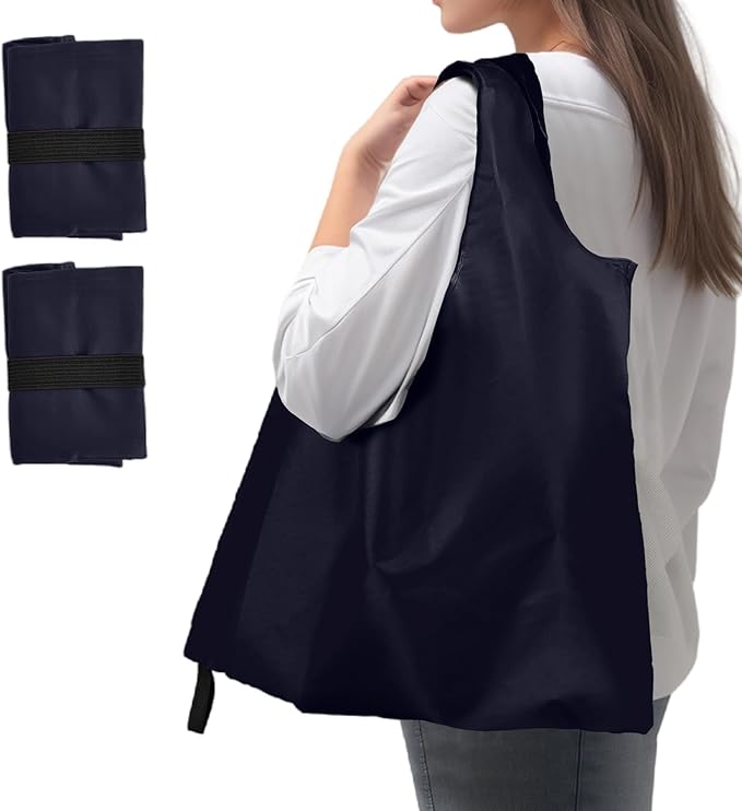 Foldable Shopping Bag, Reusable Grocery Bag Holder, Tote Bags by Unknown