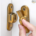 4 Packs Brass 90/180 Degree Barn Door Latches,Flip Gate Lock | Zinc Alloy Flip Gate Latches,Right Angle Door Lock,for bedroom,garage,sliding door,window,cabinet,drawer,pet enclosures by INIRET