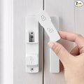 2 Packs Matte White 180 Degree Barn Door Lock,Flip Gate Latches Hardware | Zinc Alloy Door Lock,Sliding Door Latches,for bedroom,drawer,pet enclosures,cabinet,garage,window by INIRET