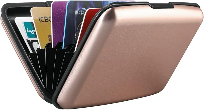RFID Blocking Credit Card Protector Case Holder Wallet for Men Women | RFID Blocking Credit Card Protector Aluminum ID Case Hard Shell Business Card Holders Metal Wallet for Men or Women - Image 6