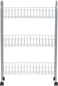 Household Essentials Slim Storage Cart, 3 Shelf Storage Cart with Wheels, Perfect for Laundry Rooms, Bathrooms, Pantries, Kitchens and More by HouseholdEssentials