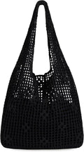 Sightor Crochet Tote Bag, Mesh Beach Bag Knit Summer Hobo Bag for Women | Beach Tote bag Vacation Outfits Aesthetic Boho Bag by Sightor