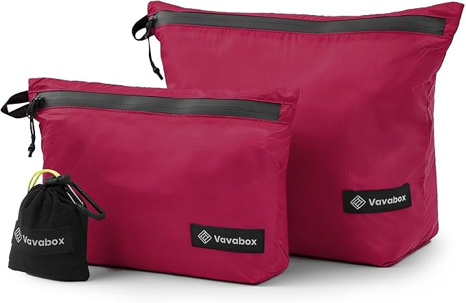 Vavabox Lightweight Travel Toiletry Bag for Women, Travel Pouch Men | Water-resistant, Nylon Zipper, Travel Essentials, Camping Gym by Vavabox
