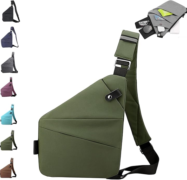 Anti Theft Travel Bag,Anti Theft Crossbody Bag, Sling Bag Travel Crossbody Bag for Women Men by ocalil