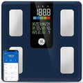 GE Smart Scale for Body Composition, Weight, BMI, 500lb, Large 11.8-Inch | Body Fat Scale with Muscle Mass, Digital Bathroom Weighing Health Monitor, FSA Eligible HSA, Bluetooth App Sync, Dark Blue by Unknown