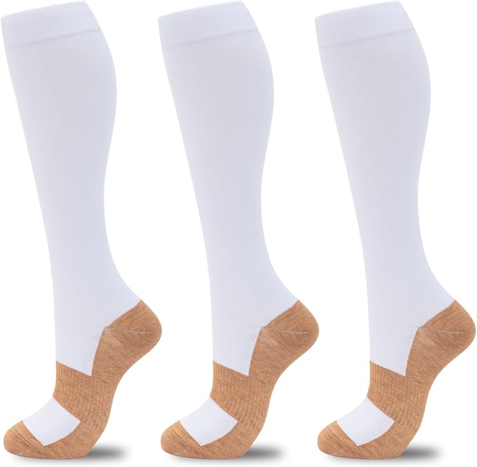 fenglaoda Compression Socks for Women Men 3 Pairs Graduated Compression Support Circulation Socks for Nurses by fenglaoda