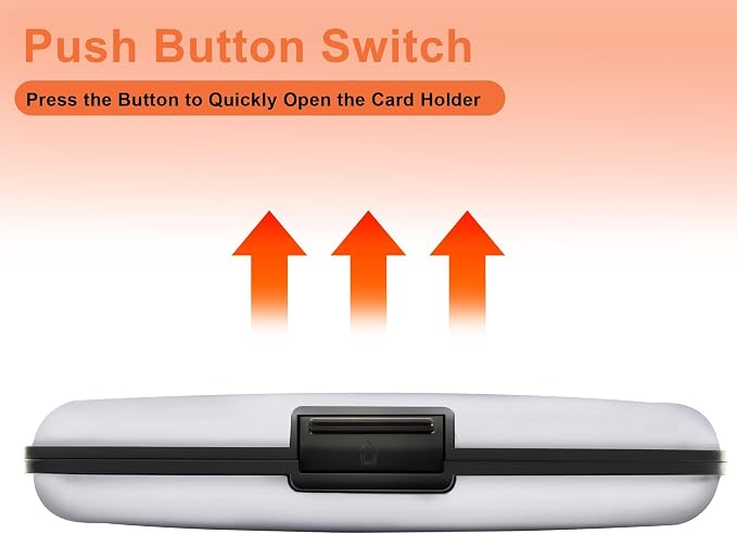 Mayski 2 Pack Credit Card Holder for Women RFID Blocking Wallet, Silver | Card Wallets for Women Small Mini Business Metal Accordion Aluminum Alloy Hard Case for Men - Image 6