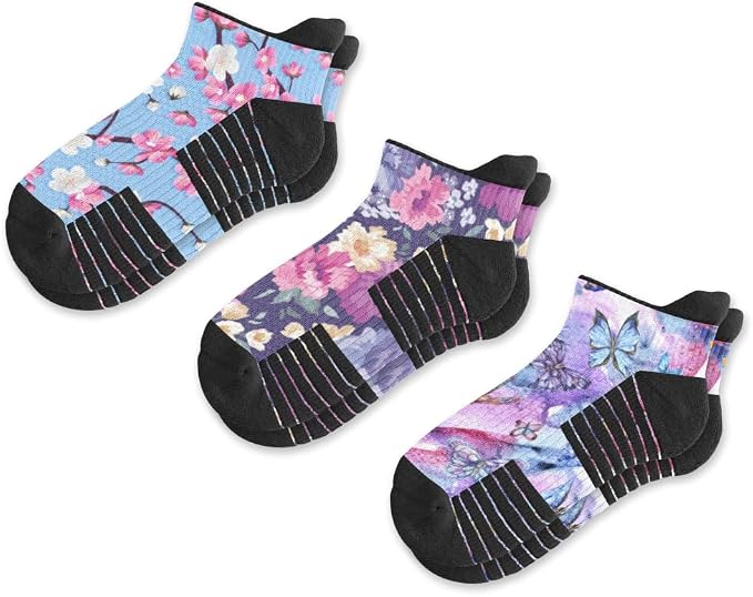 Viasox Ankle Compression Socks for Women & Men 3 Pack, 14 mmHg Support Improves Circulation, Extra Cushioned - Image 2
