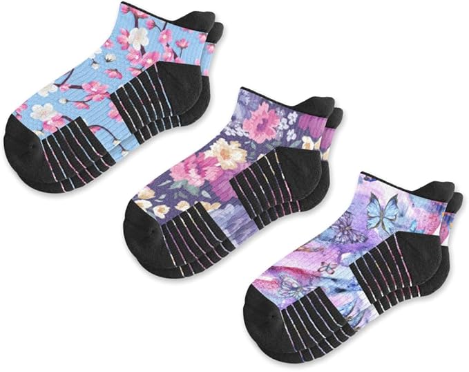 Viasox Ankle Compression Socks for Women & Men 3 Pack, 14 mmHg Support Improves Circulation, Extra Cushioned - Image 2