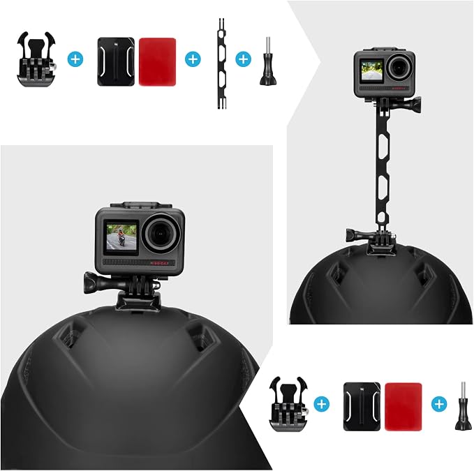 AKASO Action Camera Motorcycle Kit Compatible EK7000/EK7000 Pro/Brave 4/Brave 4 pro/Brave 7 LE/Brave 7/Brave 8/V50X/V50 Pro/V50 Elite/GoPro Hero 12 11 10 9 8/DJI/Apexcam Action Camera | Gimbal Handlebar Bracket, Adjustable Handlebar Bracket, Extension ... - Image 4