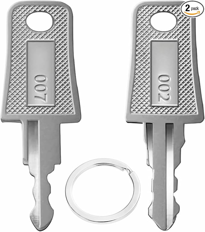 2PCS Master Luggage Keys 007 002 Universal Luggage Bag Suitcase for Forgotten Password Code Combinations of Luggage Locks (2pcs 007+002 Key) by ZOOLMEEAN