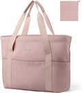 HOTOR Tote Bag for Women, Large Foldable Travel Shoulder Bag with Pouch | Work School Travel, Nurse Teacher Student, Zipper Closure Storage Pouch, Lightweight Durable by HOTOR