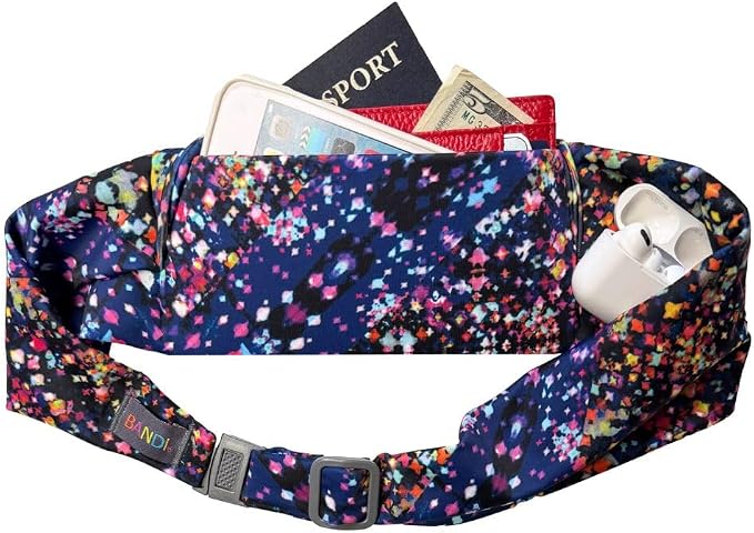 BANDI Plus Size Fanny Pack for Women – Travel-Ready Pocket Belt for Phone, Passport, Keys, Money, & Medical Devices (Pocketed Belt + Extender (28"-54"), Lumi) - Image 2