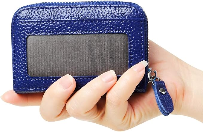 Women's RFID Blocking 12 Slots Credit Card Holder Leather Accordion Wallet - Image 5