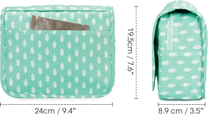 Narwey Small Hanging Travel Toiletry Bag for Women, Travel Bag for Toiletries, Makeup Bag Organizer Make Up Bags Cosmetic Bags for Girls - Image 6