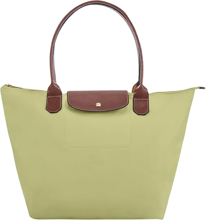 Tote Bag for Women Foldable Shoulder Bag Nylon Weekend Hobo Handbag by DASSYMIA