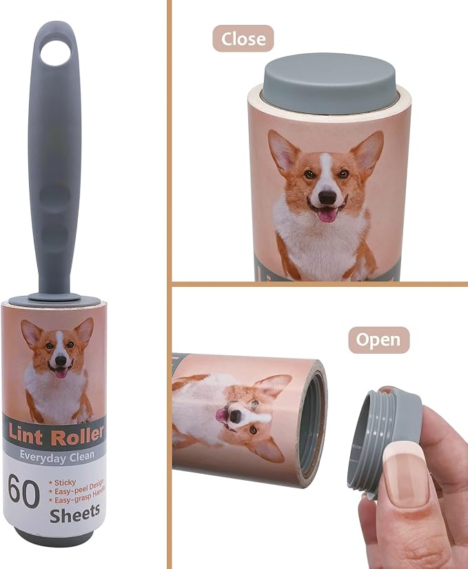 Keep Your Secret- Lint Roller for Diversion Safe-Hidden Compartment for Keys, Cash and Valuables(Dog) - Image 2