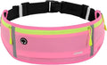 USHAKE Slim Running Belt, Workout Fanny Pack for Men Women,Exercise Waist Pack for Apple iPhone Holder, Runner Belt for Running Walking Cycling Camping Gym by USHAKE