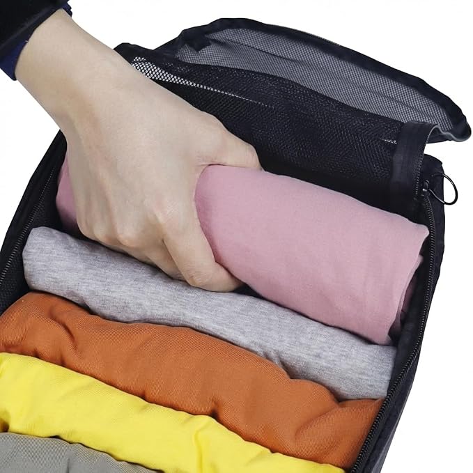 Gloppie 4-Pack Packing Cubes for Luggage - Organizer Suitcase Bags Set - Carry On Travel Accessories - Image 3