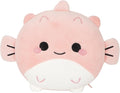 U Scinan Cute Animal 2-in-1 Travel Pillow and Eye Mask – Portable Neck Pillow with Adjustable Strap, Soft Plush Support for Airplane, Car, Train(Pufferfish) by Unknown